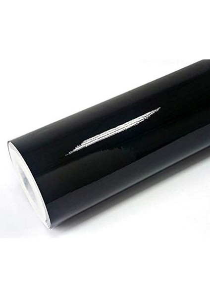 Parlak Siyah Kendinden Yapışkanlı Çok Amaçlı Kaplama Folyosu 61 cm x 1 Metre
