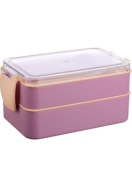 Beslenme Kabı Seti & Lunch Box Beslenme Kutusu 900 ml / Pembe
