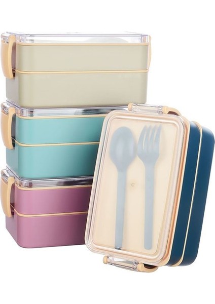 Beslenme Kabı Seti & Lunch Box Beslenme Kutusu 900 ml / Mavi fiyatları