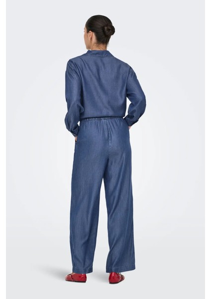 Kadın Onlcharıs Beli Lastikli Cep Detaylı Pantolon 15337938 Lacivert