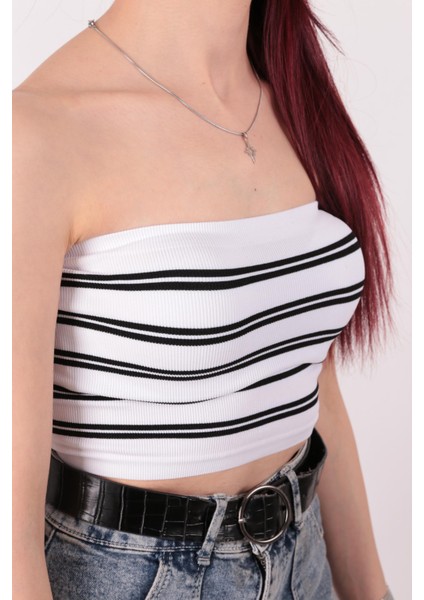 MS0000136 Kadın Straplez Bluz indirimleri