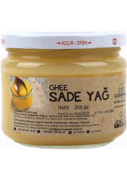 Sade Saf Tereyağ Inek Tuzsuz 250 gr