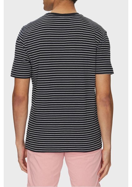 Çizgili Pamuk Relaxed Fit Bisiklet Yaka T Shirt Erkek T Shirt 50499334 100 fiyatları