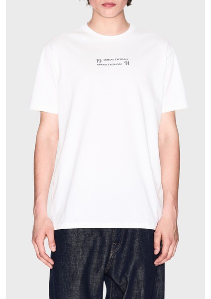 Armani Exchage Pamuk Regular Fit Bisiklet Yaka Logolu T Shirt Erkek T Shirt XM000539 AF10362 U0009