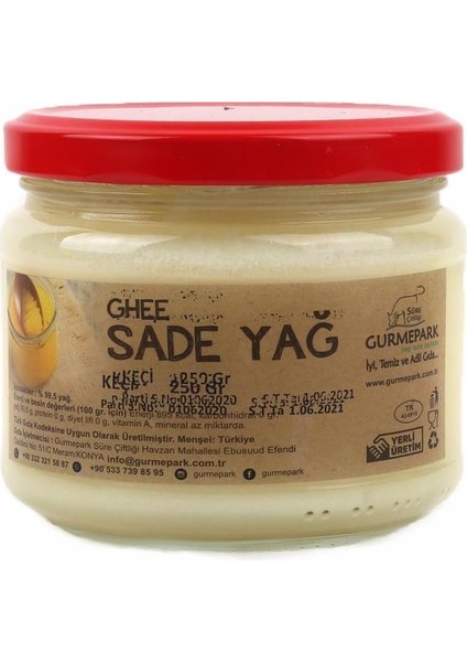 Sade Saf Tereyağ Keçi 250 g ℮