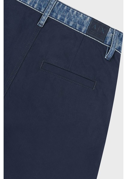 % 100 Pamuk Relaxed Fit Bol Paça Renk Bloklu Pantolon Bayan Pantolon XW000561 AF12845 MB115