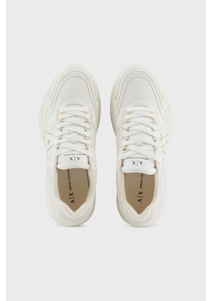 Armani Exchage Logolu Kalın Taban Sneaker Ayakkabı Bayan Ayakkabı XDX195 XV944 Q308 fırsatları