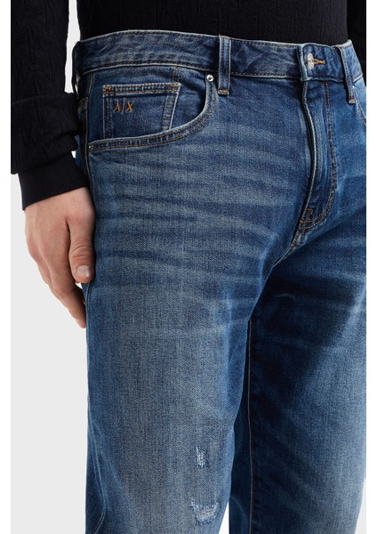 Streç Pamuklu Slim Fit Normal Bel Düz Paça Jeans Erkek Kot Pantolon XM000070 AF12965 MB002
