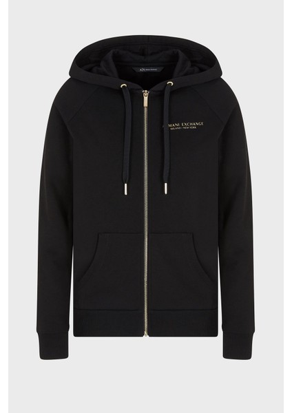 Logolu Pamuklu Regular Fit Kapüşonlu Sweat Bayan Sweat 8NYM28 YJE5Z 52AK