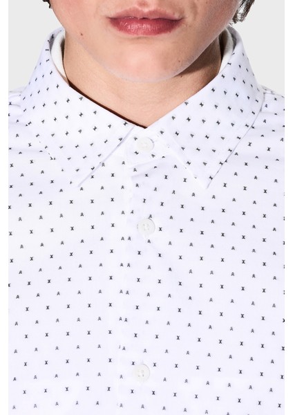 Pamuk Regular Fit Jakarlı Gömlek Erkek Gömlek XM000719 AF13206 F0048 indirimleri