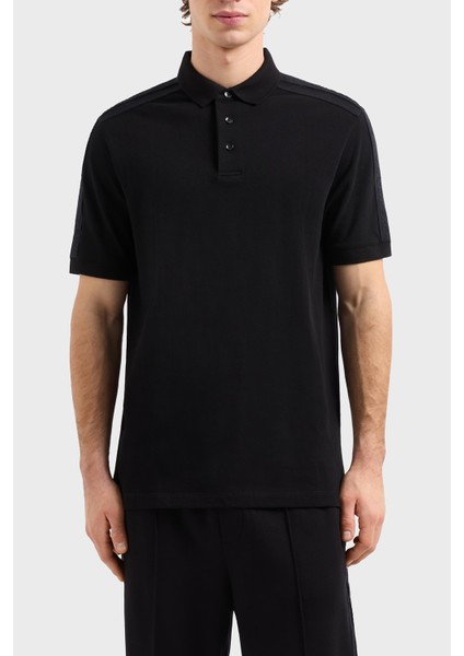 Logo Baskılı Pamuklu Regular Fit Düğmeli Polo Yaka T Shirt Erkek Polo Yaka T Shirt XM000307 AF10366 UC001