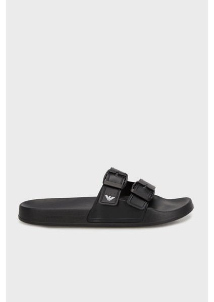 Çift Bantlı Logolu Terlik Unisex Terlik XVPS13 XR275 K485