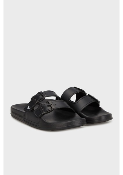 Çift Bantlı Logolu Terlik Unisex Terlik XVPS13 XR275 K485
