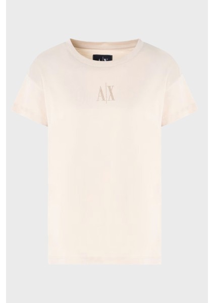 Armani Exchage Pamuk Relaxed Fit Taşlı Logolu T Shirt Bayan T Shirt XW000830 AF10356 U1092 indirimleri