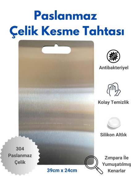 Paslanmaz Çelik Kesme Tahtası