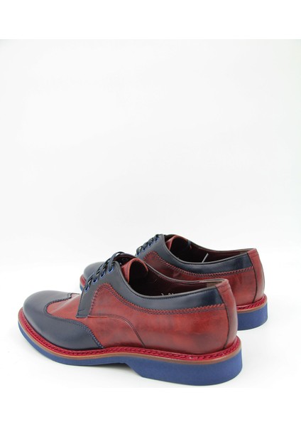 00600-161 Erkek Klasik Ayakkabı - Bordo-Lacivert fiyatları