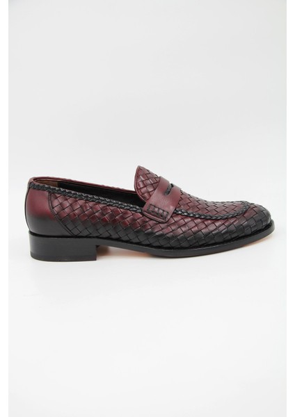 00600-196 Erkek Klasik Ayakkabı - Bordo