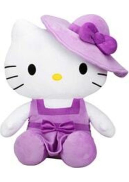 Sunman Lisanslı Hello Kitty Şapkalı Peluş Kedi