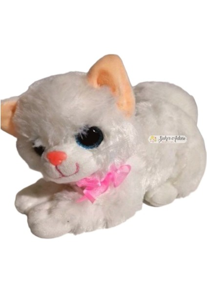 Sevimli Miyavlayan Sesli Kedi Peluş Oyuncak 30 cm fiyatları
