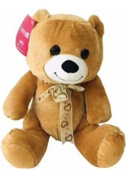 Selay Göbekli Sevimli Peluş Ayıcık 30 cm - Beyaz - En Güzel