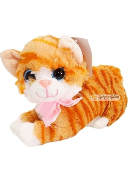 Sevimli Miyavlayan Sesli Kedi Peluş Oyuncak 30 cm