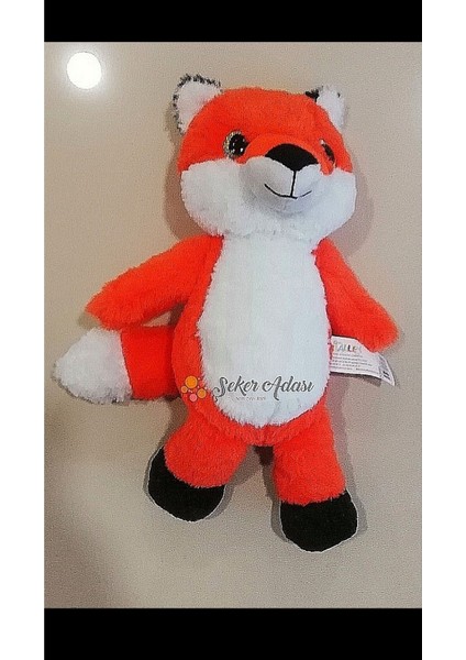 Kızıl Peluş Tilki 30 cm Tam Kucağa Göre