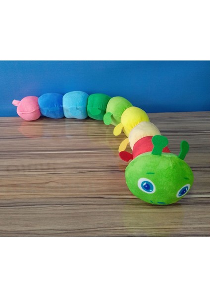 Sevimli Uyku Arkadaşım Büyük Renkli Tırtıl 70 cm