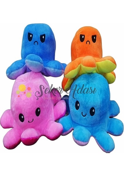 Peluş Duygulu Ahtapot Oyuncak 14 cm
