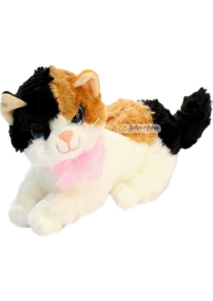 Acar Siyah Sarı Yatan Kedi Sesli Büyük Peluş 25 cm--SKRADAPELUS29 fiyatları