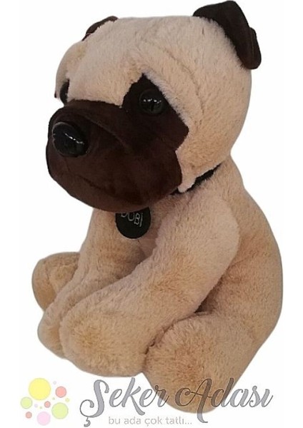 Sevimli Oturan Buldog Peluş Dobi Köpek 30 cm fiyatları