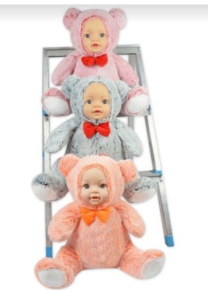 Halley Sevimli Gerçek Bebek Yüzlü Pembe Ayı 30 cm fiyatları