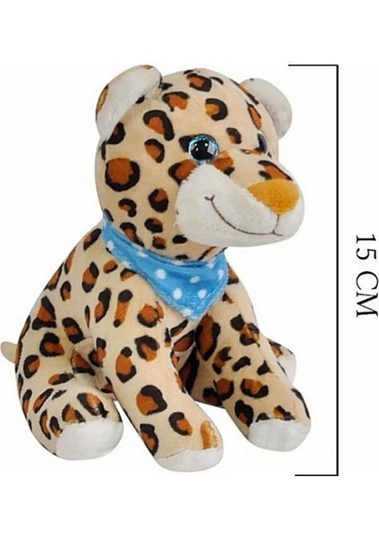 Sevimli Küçük Peluş Leopar Panter Kedi 15 cm fiyatları