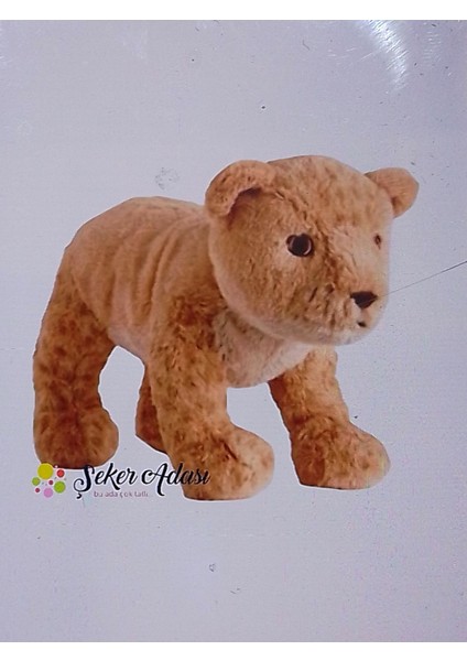Peluş Yavru Aslan Uyku ve Oyun Arkadaşı Kaplan Leopar Aslan Yavrusu