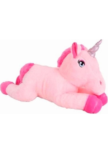 Sevimli Pembe Melek Unicorn Pony Peluş At Oyuncak 50 cm
