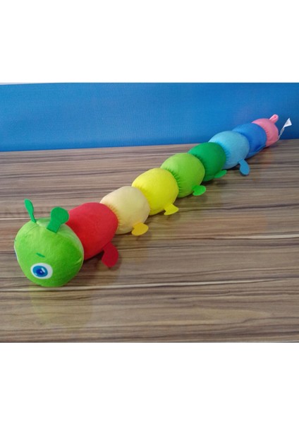 Sevimli Uyku Arkadaşım Büyük Renkli Tırtıl 70 cm