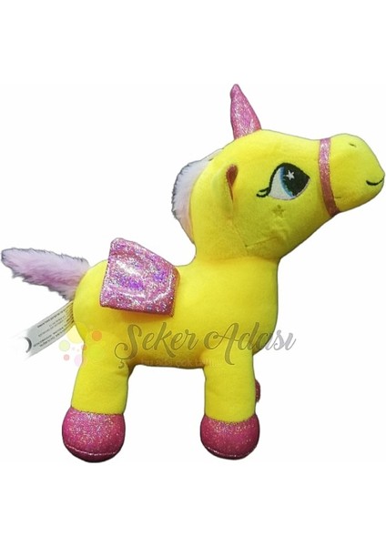 Kanatlı Boynuzlu Unicorn Pony At Peluş Oyuncak 20 cm modelleri
