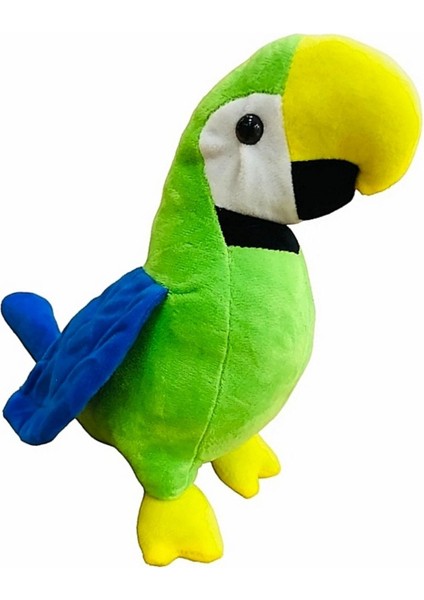 Peluş Oyuncak Yeşil Papağan Kuş 30 cm