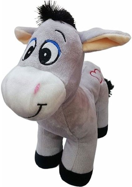 Sevimli Kalpli Peluş Eşek 28 cm Uyku ve Oyun Arkadaşı Pelüş Eşşek