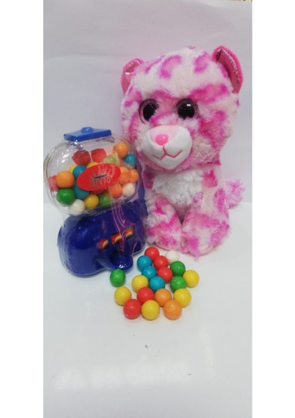 2 Si 1 Arada / Sevimli Arkadaşım Pembe Pink Panter 15 cm ve Jackpot Sakız Makinası