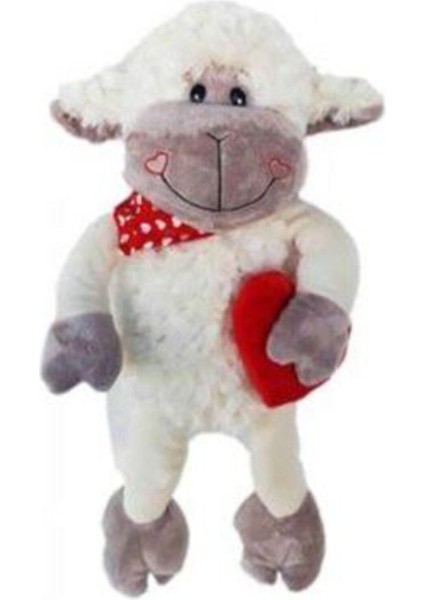 Sevimli Kalp Tutan Kuzu 22 cm / Siyah. modelleri