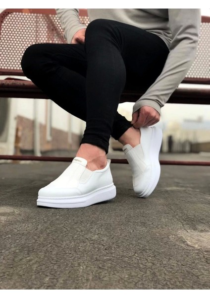 WG049 Siyah Düz Casual Erkek Ayakkabı