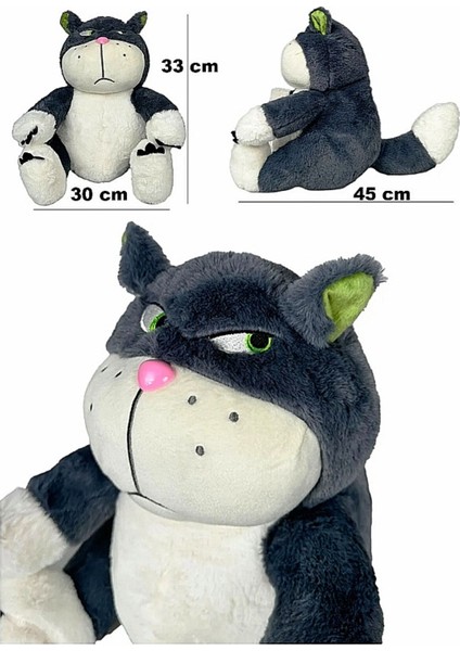 Sinirli Kedi Sabri Peluş Oyuncak 45 cm