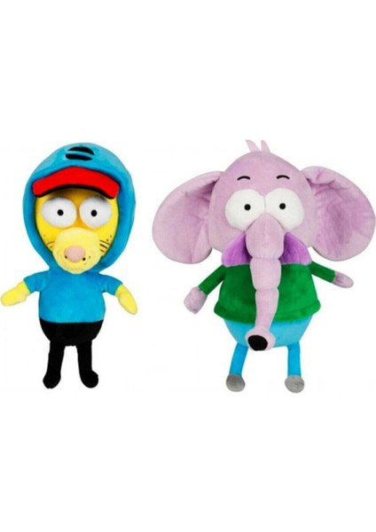 Süper Ikili - Kral Şakir ve Necati Peluş 30 Cm--Lisanslı Orijinal