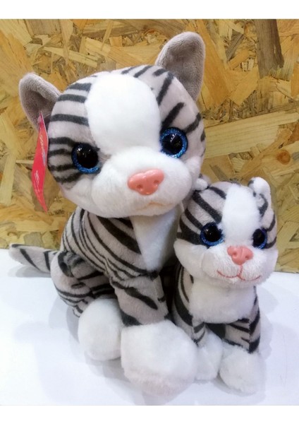 Sevimli Anne Kedi 28 cm ve Yavru Kedi 15 cm fiyatları
