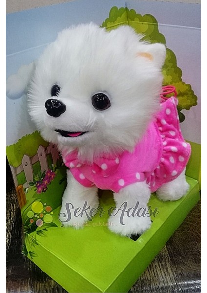 Kumandalı Pilli Tasmalı Şarkı Söyleyen Sesli Müzikli Peluş Köpek