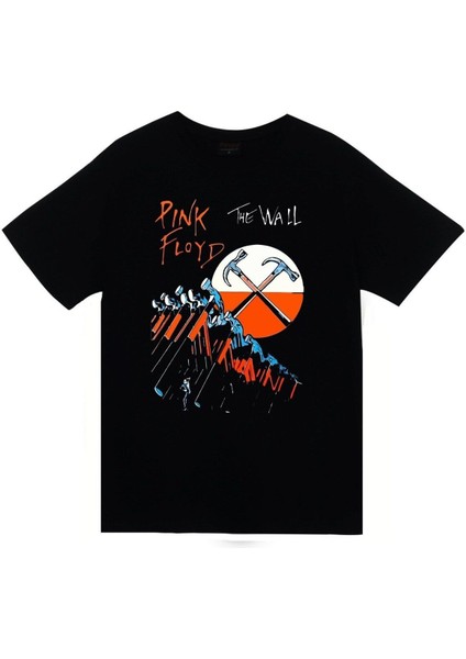 Pink Floyd Baskılı Unisex %100 Pamuk Siyah T-Shirt