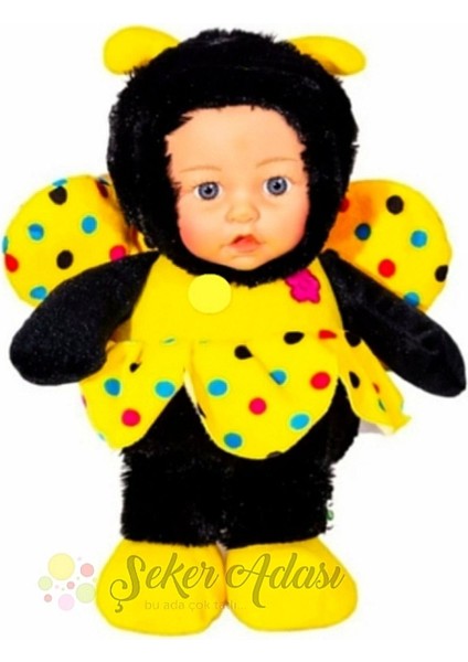 Sevimli Kanatlı Peluş Arı Maya Kelebek Peluş Bebek 40 cm Uyku ve Oyun Arkadaşı Hediye Oyuncak