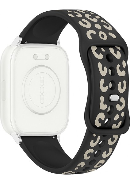 Xiaomi Redmi Watch 5 Active / Watch 5 Lite Uyumlu Leopar Desenli Silikon Kordon