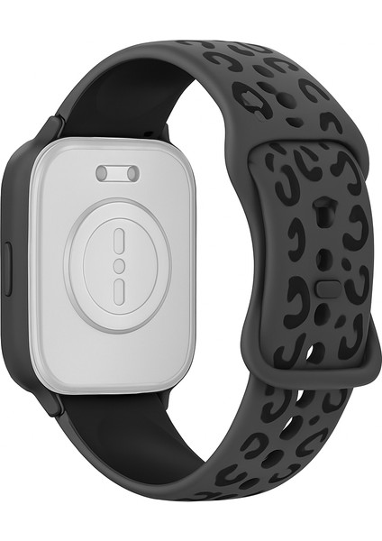 Xiaomi Redmi Watch 5 Active / Watch 5 Lite Uyumlu Leopar Desenli Silikon Kordon