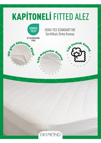 Kapitoneli Fitted Lastikli Yatak Koruyucu Uyku Pedi Sessiz Alez Ev Otel Konsepti Lastikli Çarşaf fiyatları
